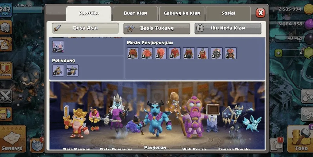 COC559 Town Hall 18 Super GG Abundant Hero Skins War Ready Heroes Pets Spells Maxed Troops (G)